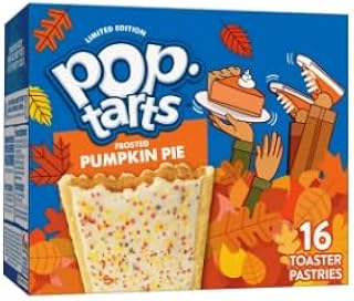 Pop Tarts Frosted Pumpkin Pie, Limited Edition 16 Toaster Pastries