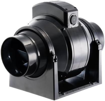 MANROSE MF125T 5" 125MM IN-LINE FAN TIMER EXTRACTOR MIXEDFLOW | Timer control, 3-speed operation, High quality ball bearing and long life motors, Easy maintenance, Easy installation