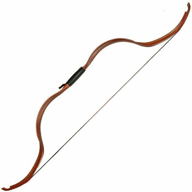25LBS Traditional Bow 49" Handmade Practice Wooden Mongolian Beginner Recurve Bow