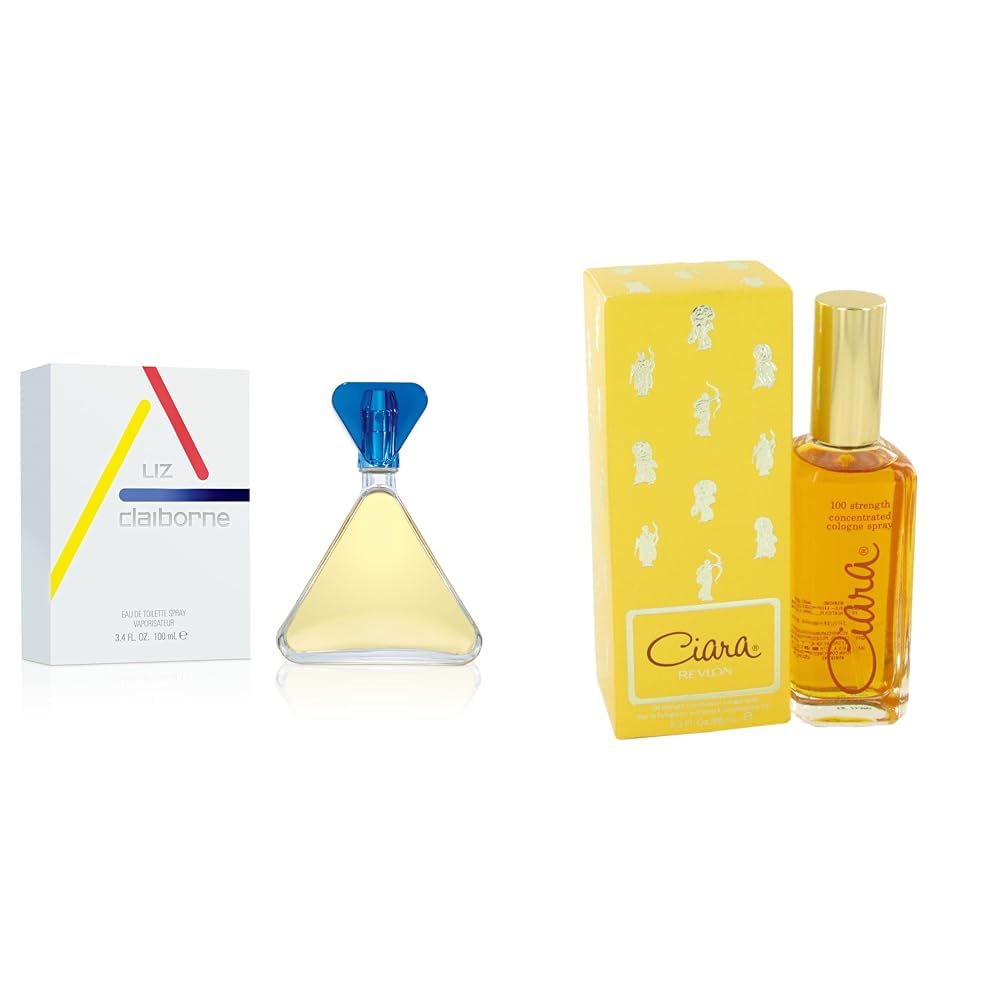 LIZ CLAIBORNE Women's Perfume, Eau De Toilette EDT Spray, 3.4 Fl Oz & sinocare Ciara (100%) Eau De Cologne Spray For Women, 2.3 Ounce