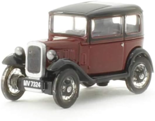 Oxford Diecast 76ASS003 Austin Seven RN Saloon Maroon