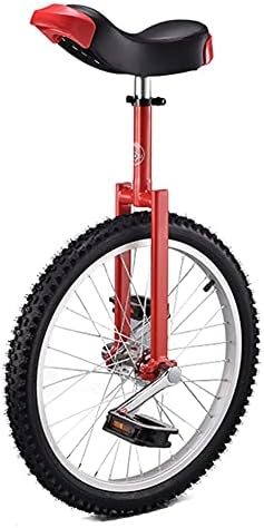 Adult Unicycle 20 Inch Wheel - Fun Bike for Circus, Fitness & Balance Exercise - Adjustable Seat - Supports up to 150kg/330lbs