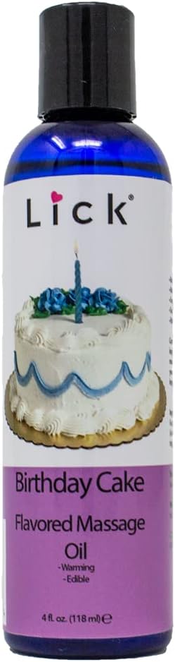 Birthday Cake Flavored Massage Oil for Massage Therapy - Relaxing Muscle Massage Men and Women with Natural Vitamin e Oil with Aromatherapy Oils for Skin use - Essential moisturizing Body Oils 4 oz