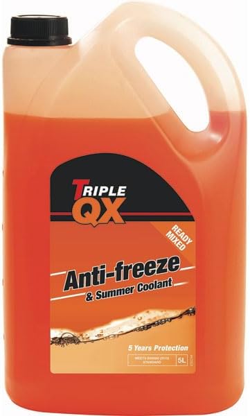 Triple QX 5L Antifreeze Summer Coolant 5 Litre Orange Ready Mix Long Life