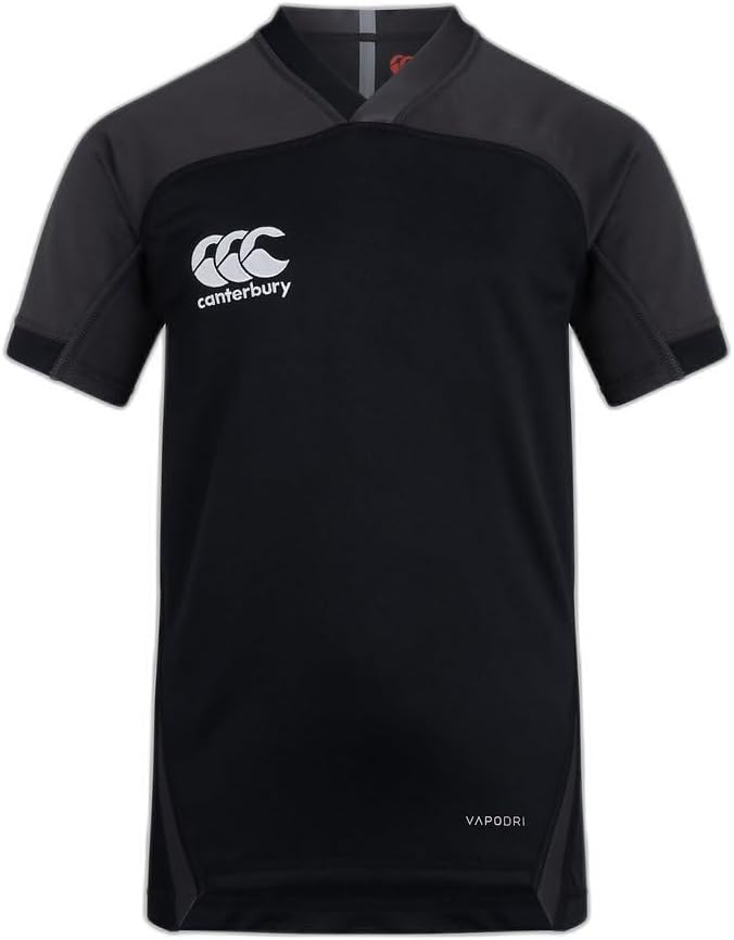 Canterbury Junior Unisex Vapodri Evader Hooped Rugby Jersey | Vapodri Technology | Pro Athletic Fit | Durable Rugby Jersey