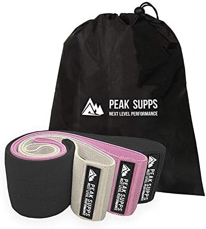 Peak Supps Fabric Resistance Bands - Anti Slip | Hip Circle Loop | Glute | Legs