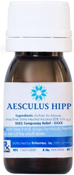 AESCULUS Hipp 30C - 10 ml Oral Drops - Homeopathic Remedy