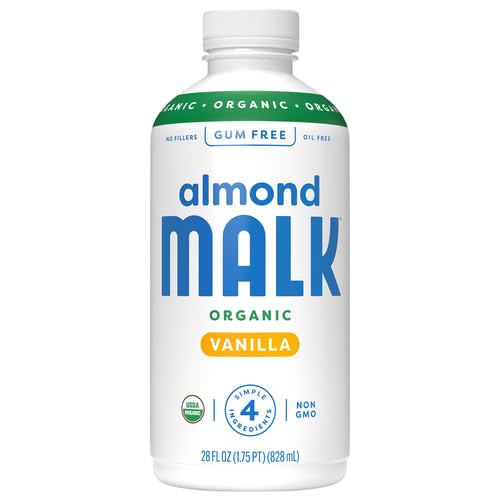 Malk, Vanilla Almond Milk, 28 Fl Oz