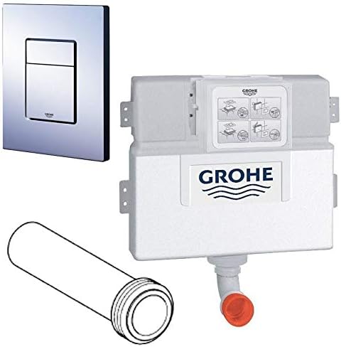 Grohe 38422 WC Concealed Cistern Dual Flush 38732 Cosmo Chrome Plate 37489 Pipe