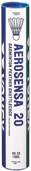 YONEX AeroSensa-20 Badminton Feathers (Goose, Pack of 12)