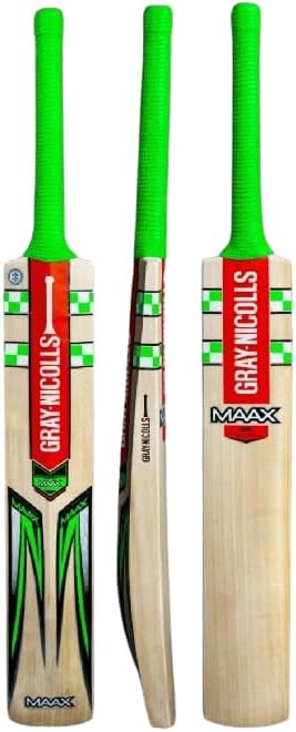 Gray Nicolls Maax English Willow Cricket Bat (SH): Natural Willow