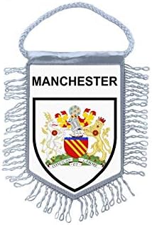 Akachafactory Mini banner flag pennant window mirror cars country banner manchester england