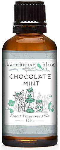 Barnhouse Blue Chocolate Mint Premium Grade Fragrance Oils - for Candle, Soap Making, & More - 30ML