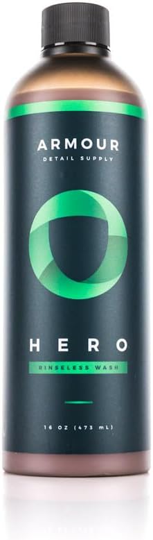 HERO Rinseless Car Wash - Eco-Friendly Alternative to Soap Car Washes, Safe on all Vehicles, Deep Cleaning - 16 Oz