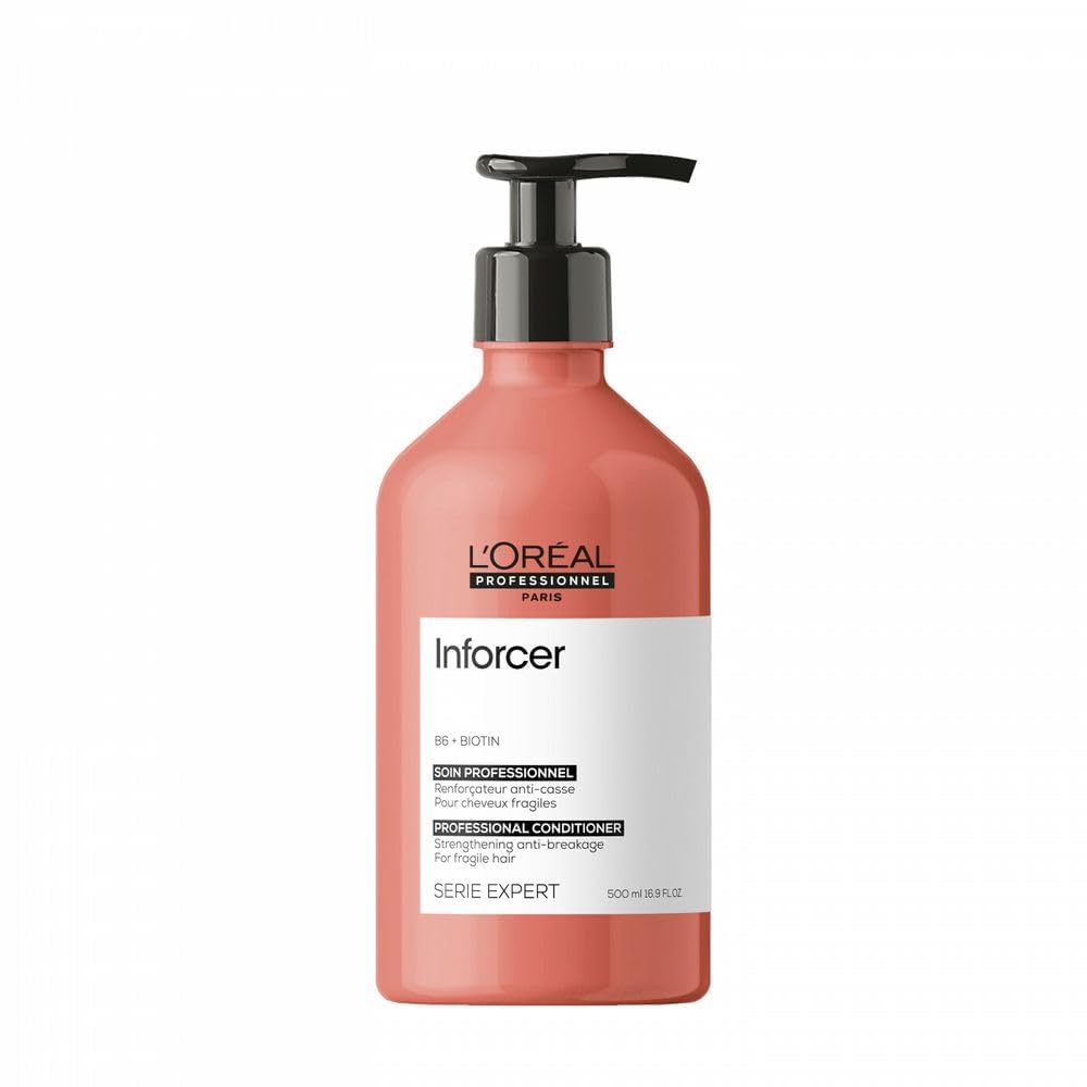 L'Oréal Professionnel Paris Inforcer Deep Conditioner - For Weak & Fragile Hair, Provides Strength and Prevents Breakage, With Biotin & Vitamin B6