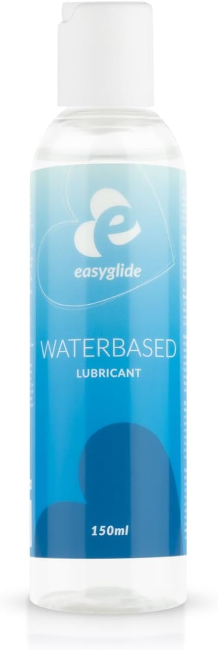 EasyGlide Water Based Lubricant – Compatible with Latex and Silicone – Non Sticky Waterbased Lube – 150ml , Unscented