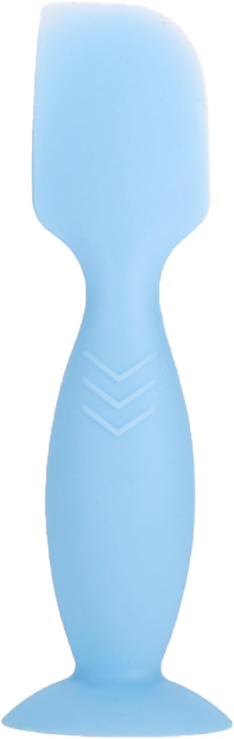 Diaper Cream Spatula, Gentle Silicone Applicator, Hygienic Diaper Newborn Essentials Tool Suction Base（Independent packaging） (Blue)