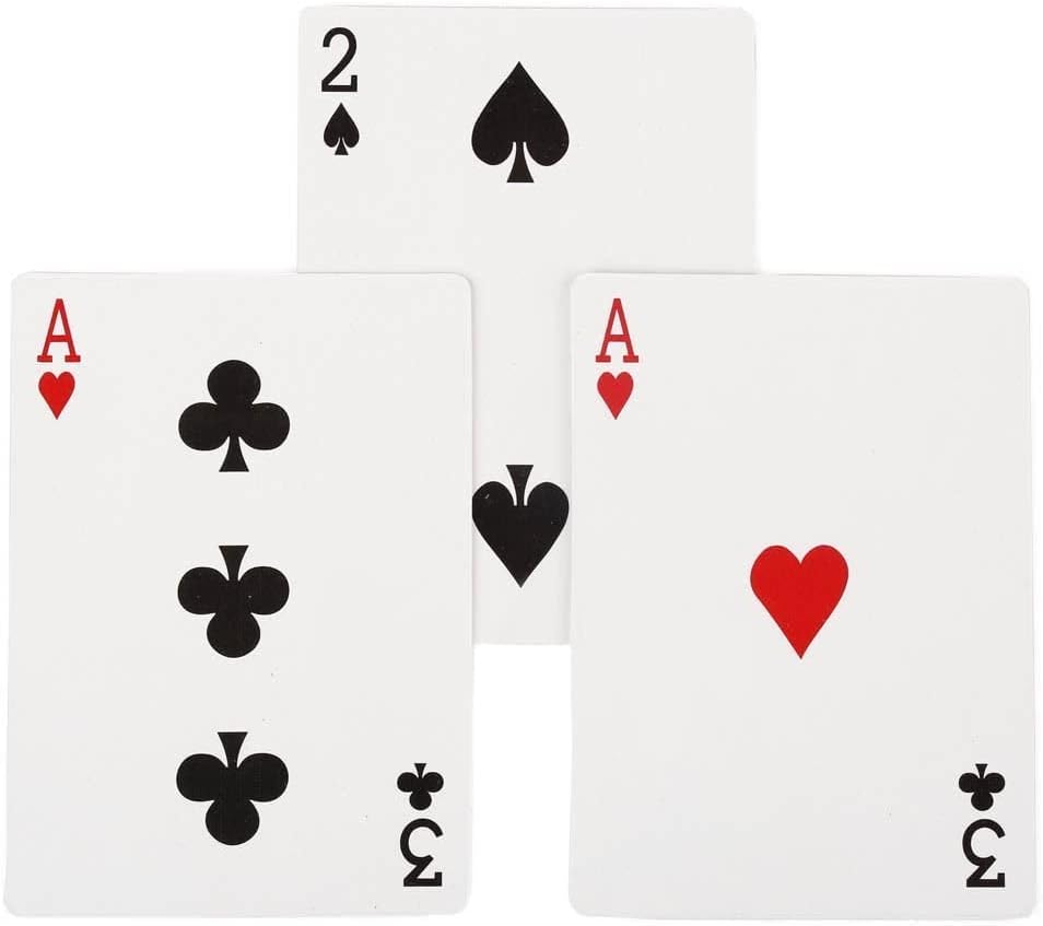 Three Card Monte Magic Trick (Red Back)
