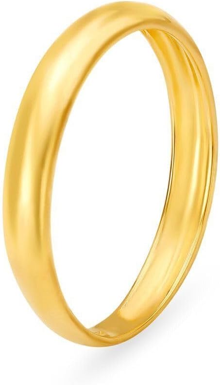 Real 22K/18K Fine Yellow Gold Certified Mens Band Ring