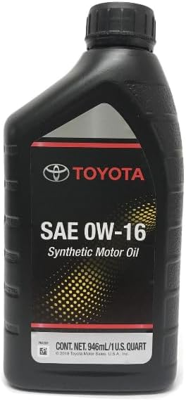 Genuine Genuine Toyota 0W16 Synthetic Oil 1qt 00279-16QTE