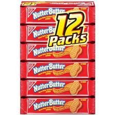 Nabisco, Nutter Butter, Peanut Butter Sandwich Cookies, 12 Count, 16.7oz Box (Pack of 2)