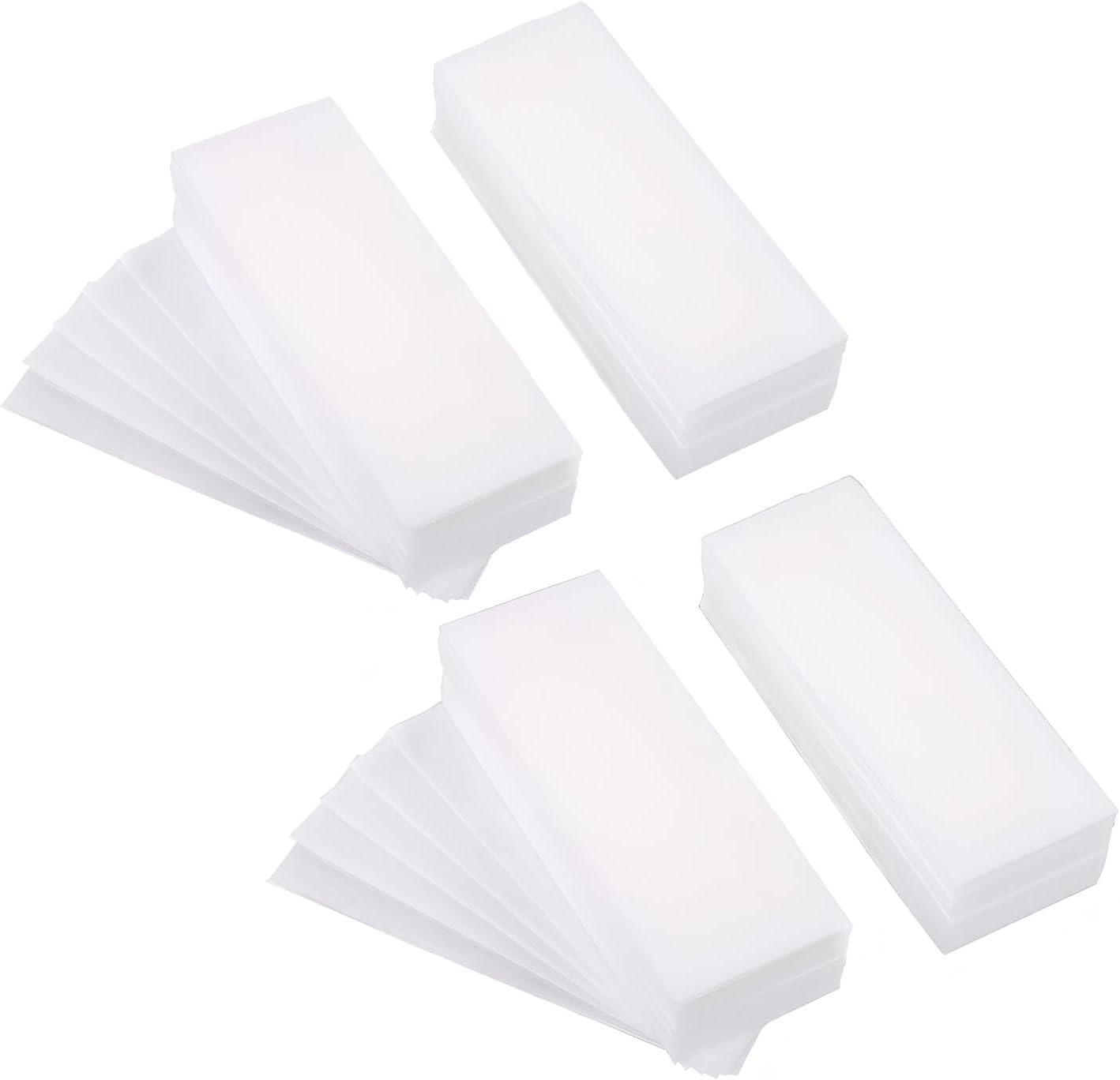 400 Pcs Non-Woven Wax Strips for Arms, Eyebrow Hair, Underarms & Face Hair Removal,Waxing Strips,Wax Paper Gentle & Effective(Size:10CM*4CM/3.9in*1.6in)