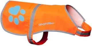 Reflective Dog Vest. Hi-Visibility, Fluorescent Blaze Orange Dog Vest Helps Protect Your Best Friend. Safeguard Your PUP from Motorists & Hunting Accidents, On or Off Leash. (Large)
