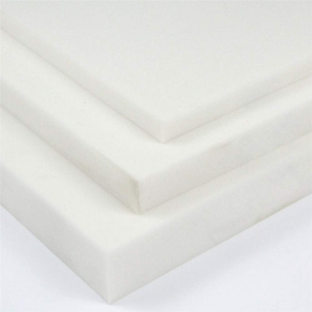 High Density Upholstery Foam Standard White All kind of Sitting Needs, Cushion Replacement Cut to Any Size (12" x 12" x 1")