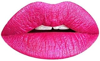 Aromi Hot Pink Metallic Liquid Lipstick | Magenta Lip Color with Shimmery Finish, Vegan, Cruelty-free, Long-Lasting and Smudge Proof (Fab Flamingo)