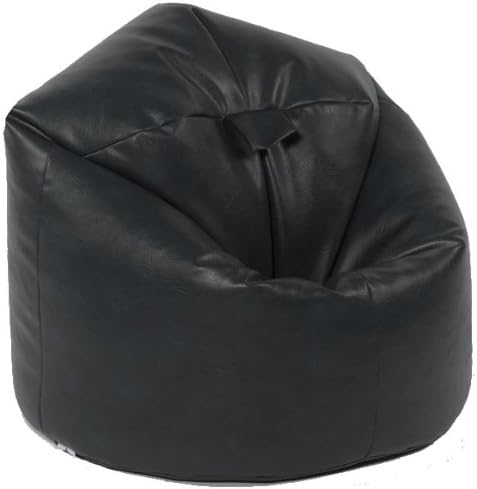 Beautiful Beanbags - X-L Faux Leather Classic Beanbag Chair - Black