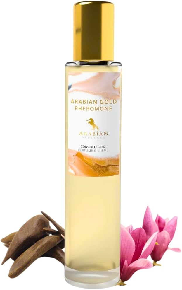 Arabian Opulence Arabian Gold Pheromone Roll-on Perfume Oil | Concentrated Fragrance Body Oil | Long Lasting Oil Based Perfume for Men and Women | Travel Size Bottle Alcohol-Free (15ml)