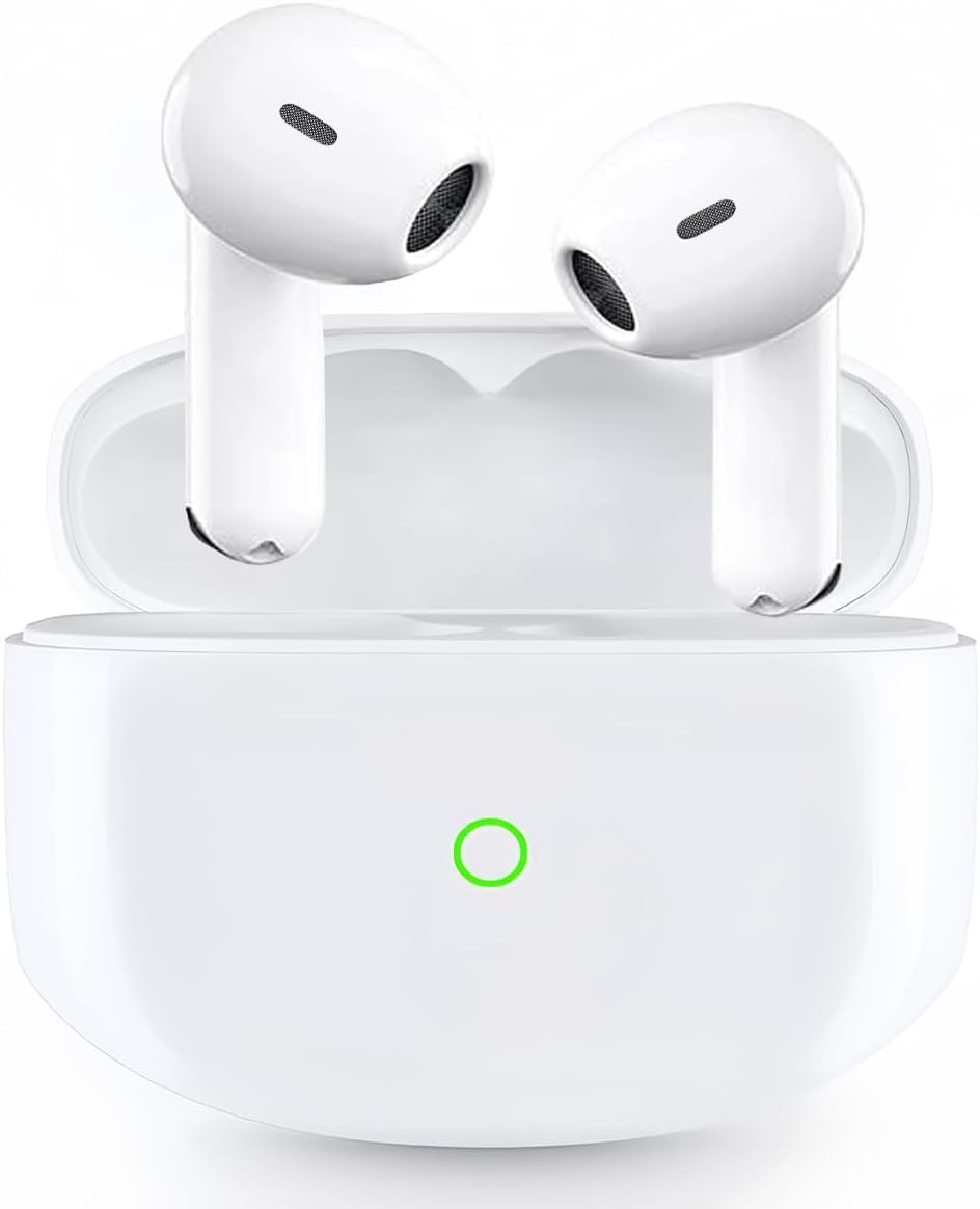 Wireless Earbuds, Bluetooth 5.3 Headphones In Ear with 4 ENC Noise Cancelling Mic, 50H Hi-Fi Stereo Wireless Earphones, Touch Control Bluetooth Ear Buds IP7 Waterproof for iPhone Android Samsung