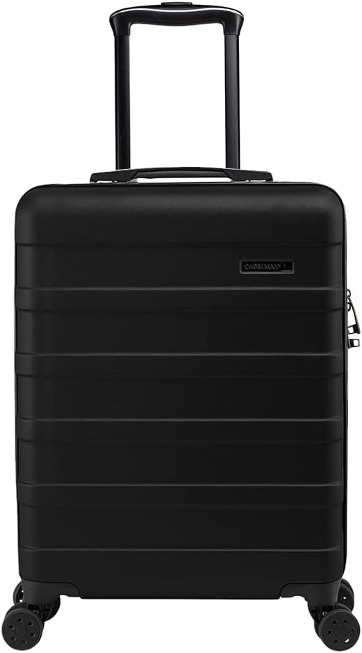 Cabin Max Anode 55x40x20 Cabin Suitcase, Built in Lock, Lightweight Carry On, 8 Wheels, Wet Pocket, Suitable for Ryanair, Easyjet, Paid Hand Luggage Carry-Ons (55 x 40 x 20 cm 40l)