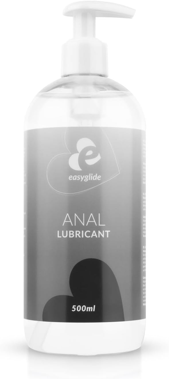 EasyGlide Anal Water Based Lubricant – Compatible with Latex and Silicone – Non Sticky Anal Lube – 500ml