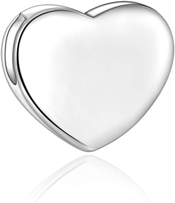 CANDYFANCY Initial Pendant 925 Sterling Silver Letters Personalized Alphabet Pendant Fit 1mm Box Chain