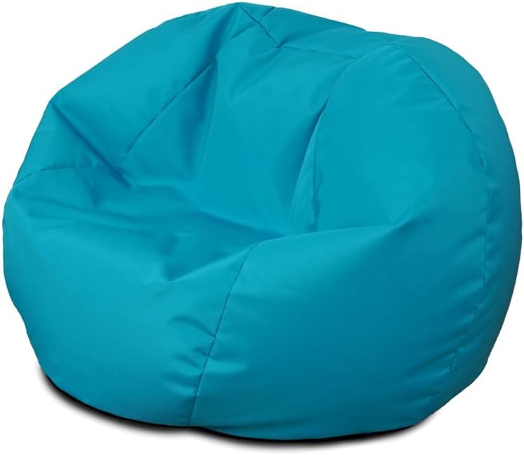 Bags of Beans Wipe Clean Kids Bean Bag Chair with Filling Included - Outdoor Kiddies Beanbag Seat - Machine Washable Childrens Beanbag Furniture for Girls & Boys - 67 x 52cm (Turquoise)