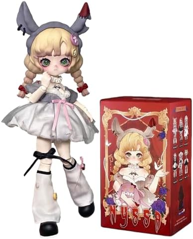 Nyssa Bizarre Nightmare Series Blind Box Mystery Box Action Collectable Anime Figure Model Gift 1/12 Gothic Style BJD Doll Toys (Single Box)