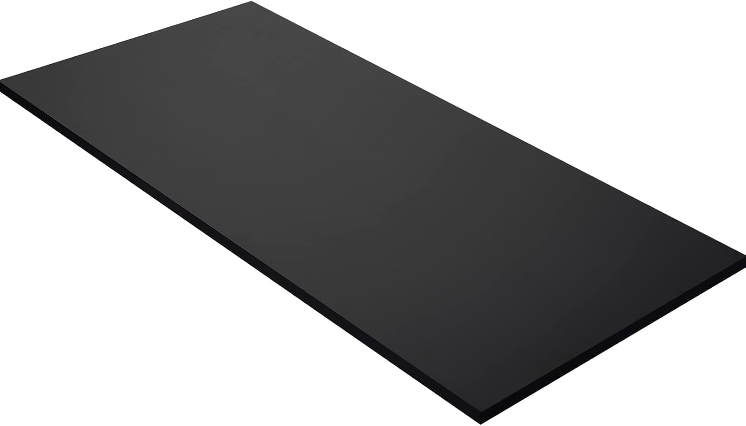 Kaboon 48x18 inches Tabletop, Solid One-Piece Desktop for Sit Stand Desk, Double Desks, L Desk DIY,Wood Countertop Home or Commercial Use,1 inch Thick, Solid Black