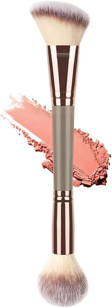 AIVEKE Foundation Makeup Brush - Double Ended Makeup Brushes for Blending Liquid Powder, Concealer Cream Cosmetics, Blush Brush