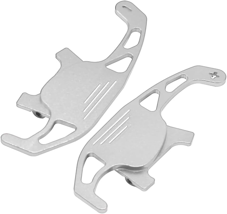 1 Pair Car Steering Wheel Shift Paddle Extension Replacement for GOLF GTI R GTD GTE MK7 7 POLO GTI 2014 2015 2016 2017 2018 2019(Silver)