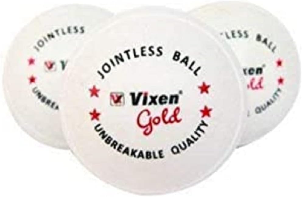 Plastic Cricket Ball, White- Pack of 3 (Gold V 80), 80 Gm Each Standard Size