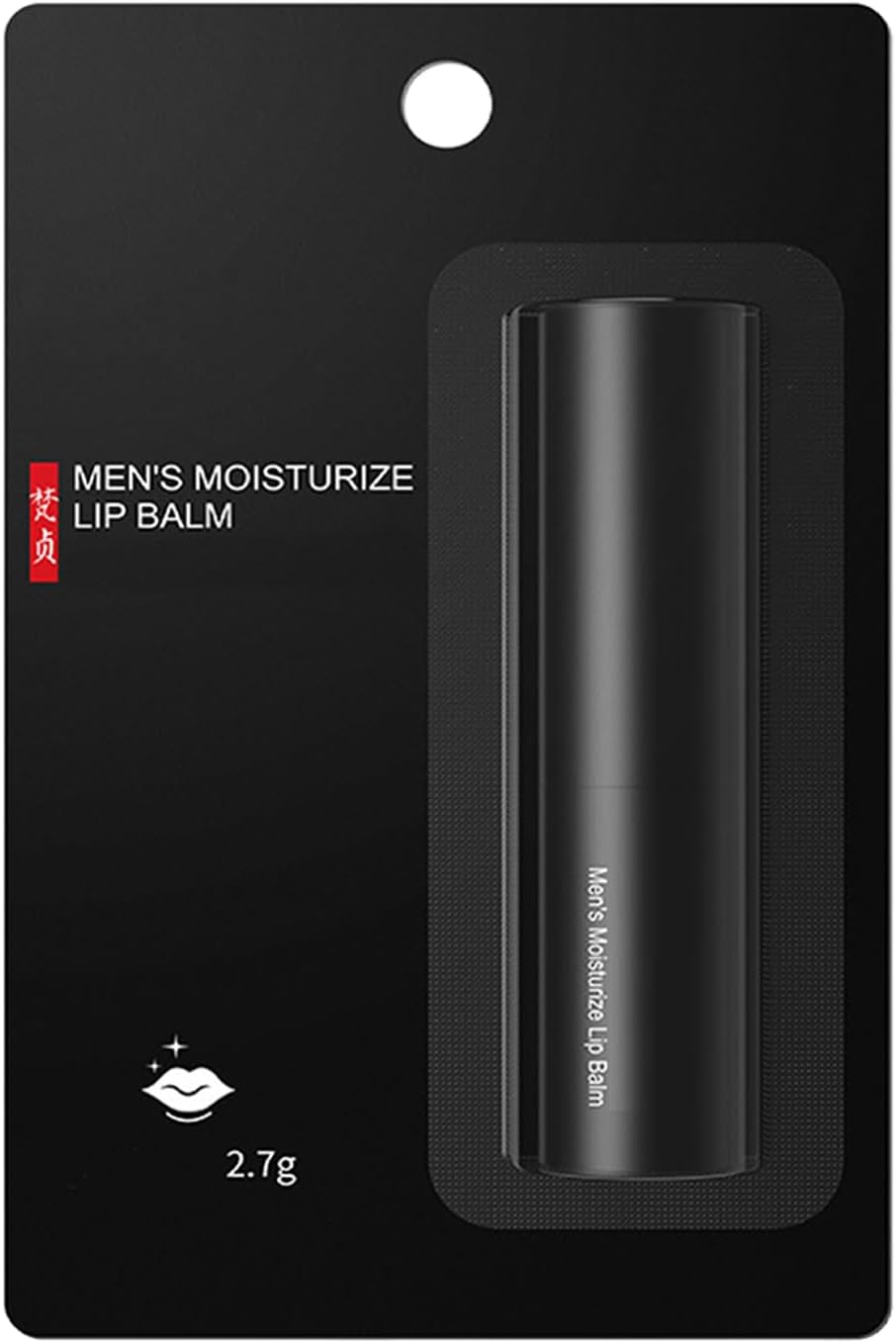 Men Lip Balm, Chapstick for Dry Chapped Cracked Lip Repair Lip Treatment, Clear Natural Moisturizing Soothing Hydrating Moisturizer, Make up Gift for men
