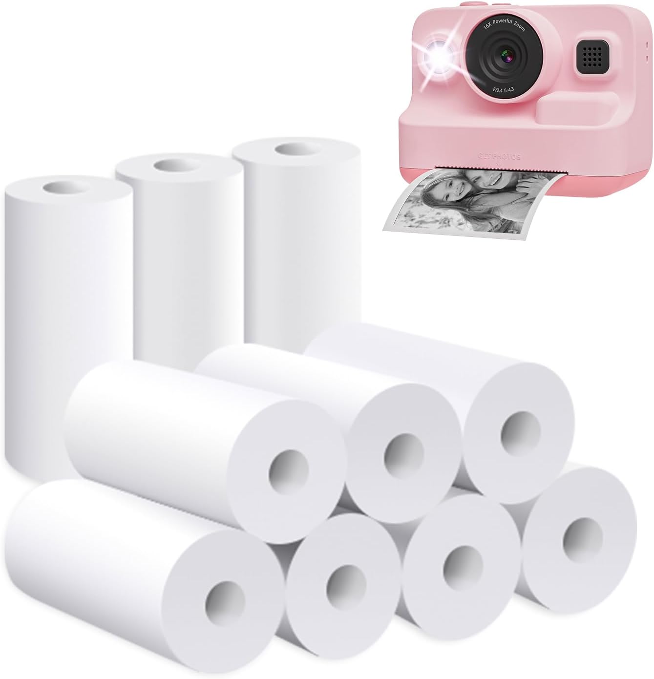 Printing Paper, Printing Camera Refill Thermal Paper 10 Rolls, BPA Free, BLL2 (10 Rolls)