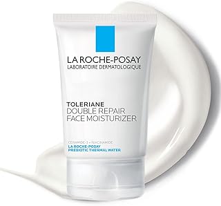 La Roche-Posay Toleraine Skin Care Set, Double Repair Face Moisturizer 100ml & Purifying Foaming Facial Cleanser 50ml, Oil Free Moisturizer & Face Wash For Oily Skin, Formulated with Niacinamide