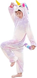 Kids Unicorn Onesie Animal Pajamas Cosplay Halloween Costume