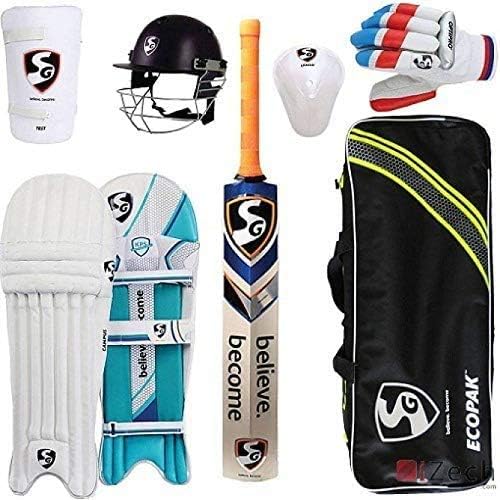 SG Full Cricket Kit with English Willow Cricket Bat (Full Size) Cricket Kit