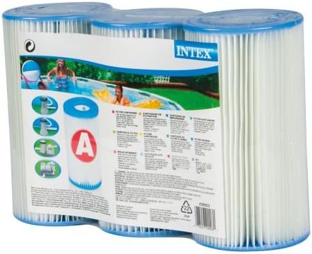 Intex 29003 Combo Chlorinator Filter Pump Filter Cartridge, Pack of 3 Cartridges