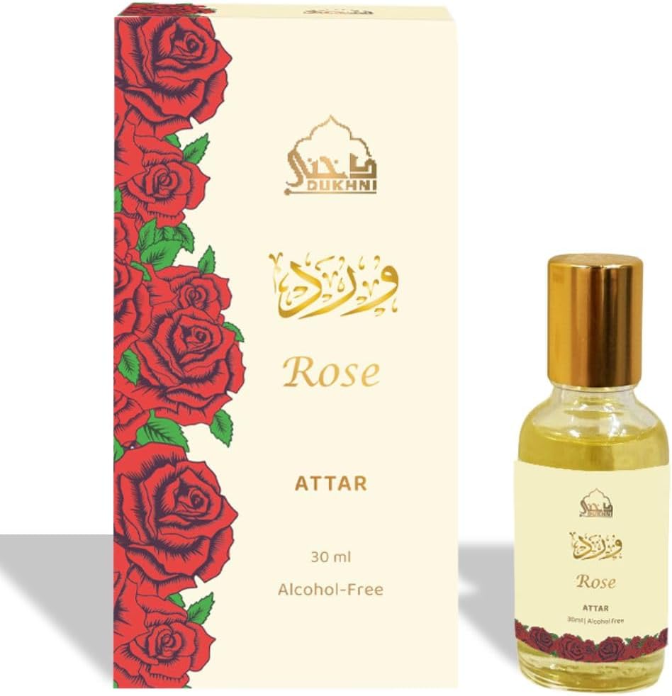 Rose Attar Oil By Dukhni | 30ml Arabic Attar Perfume oil | Islamic Gifts