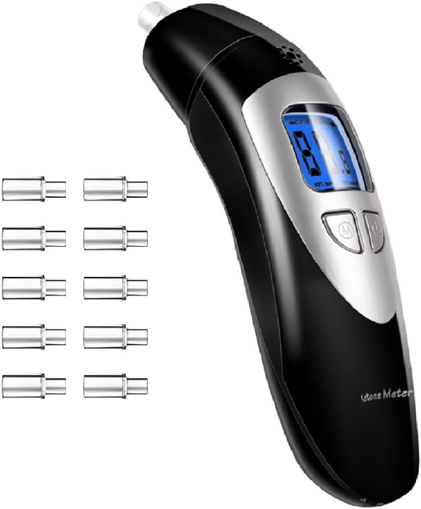 Keto Breathalyzer, Speciality Ketone Breath Meter for Ketosis Health with 10 Mouthpiece(ppm)