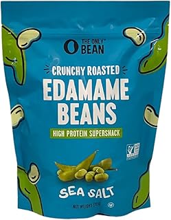 The Only Bean Crunchy Dry Roasted Edamame Snacks (Sea Salt),18 Ounce (Pack of 1)